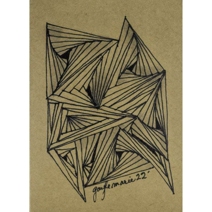 Market on Blackhawk:  Zendoodle Greeting Card with Envelope by gaylemarie (11) - Intense Triangles  |   Things That Garnish