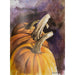 Market on Blackhawk:  Pumpkin Patch Watercolor Print with White 12" x 16" Frame   |   Natalie Campbell