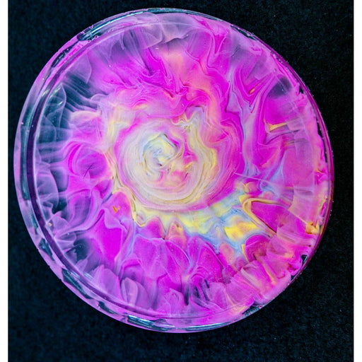 Market on Blackhawk:  Resin Coasters - Pink Bloomer  (4" x 4" x 0.38", 4 oz.)  |   Mystic Creations