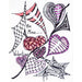 Market on Blackhawk:  Valentine's Day Zendoodle Cards with Envelope - Be Mine  |   Things That Garnish