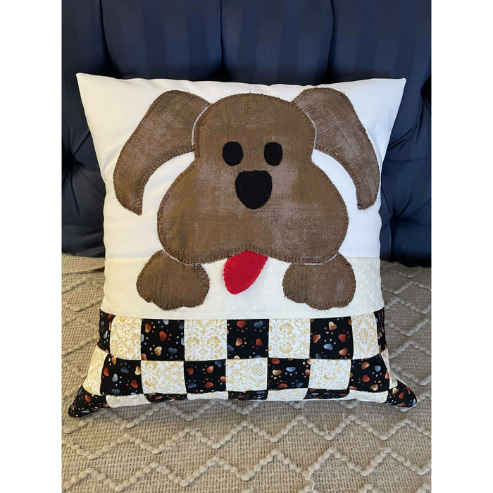 Market on Blackhawk:  Snuggly Pet Pillow - Brown Dog  |   LA MAISON RAVOUX