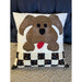 Market on Blackhawk:  Snuggly Pet Pillow - Brown Dog  |   LA MAISON RAVOUX